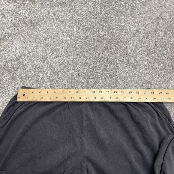 Land's End Lounge Sweatpants Womens XL Black Wide Leg Elastic Waist Cotton 36x28 - Picture 8 of 12